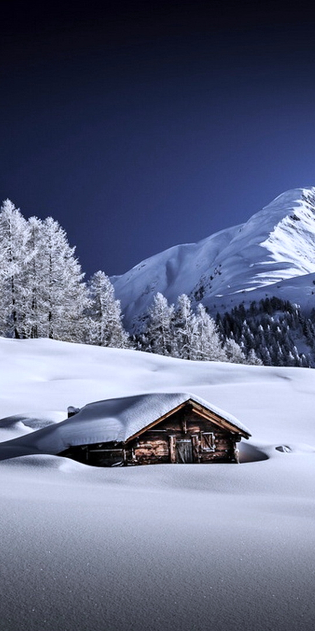 無料モバイル壁紙風景, 冬, 自然, 家, 雪, 山, 写真撮影をダウンロードします。