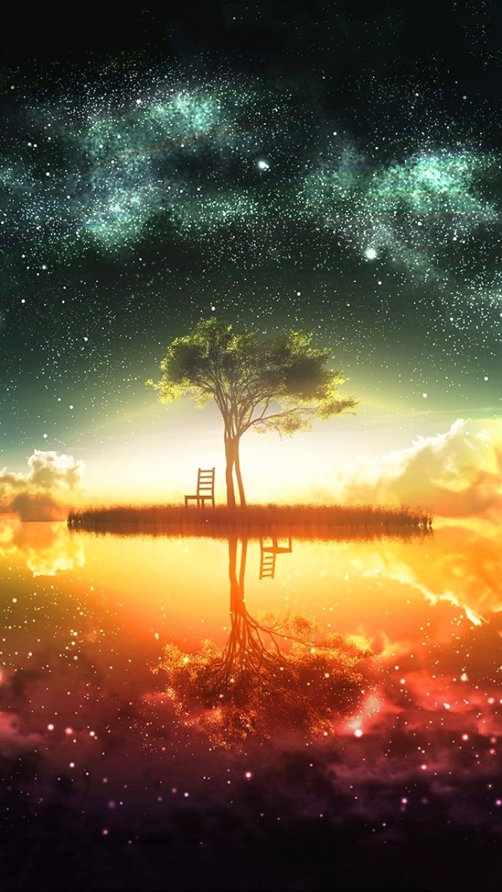 Download mobile wallpaper Earth, A Dreamy World for free.