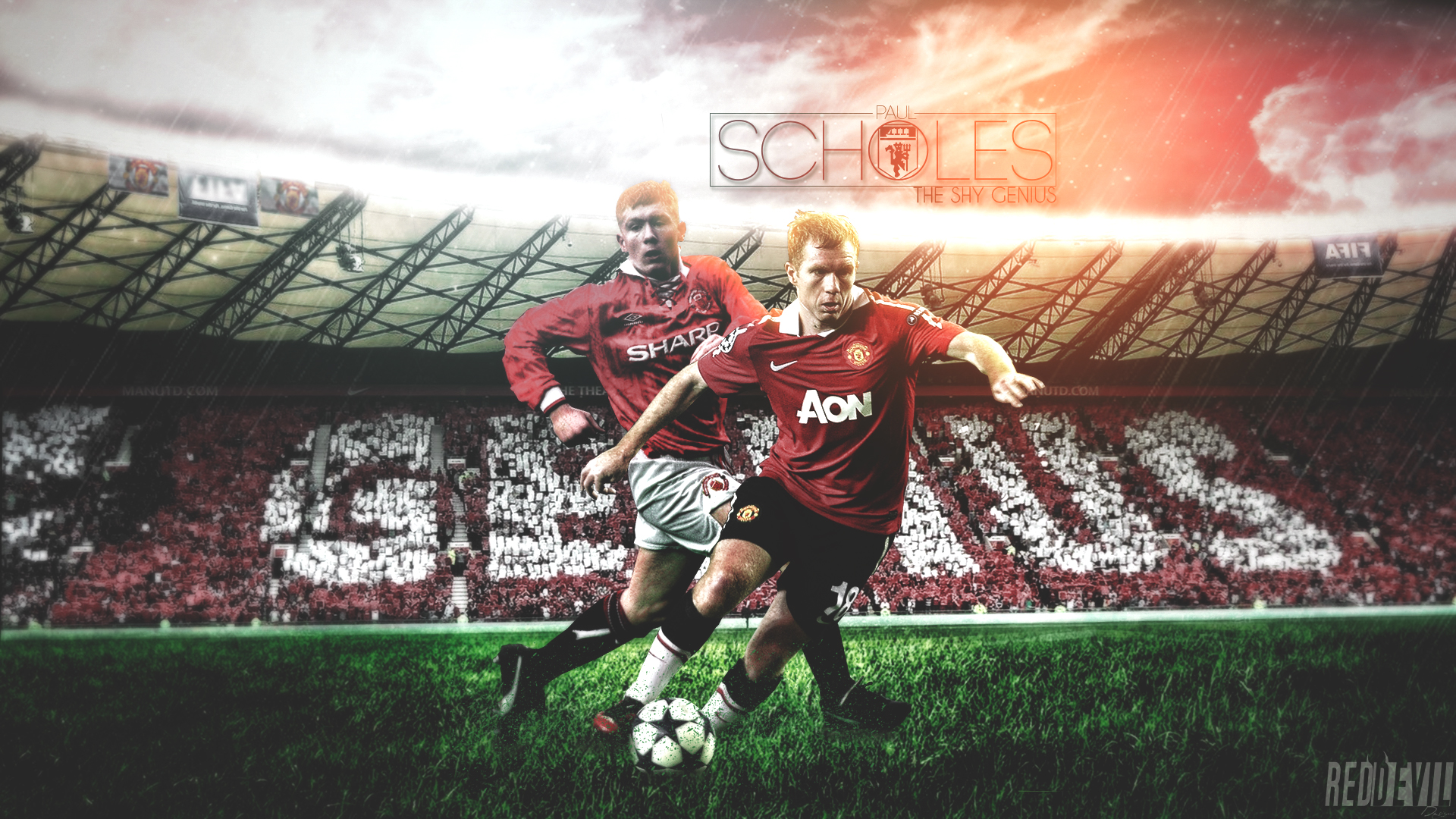 Download mobile wallpaper Sports, Soccer, Manchester United F C, Paul Scholes for free.