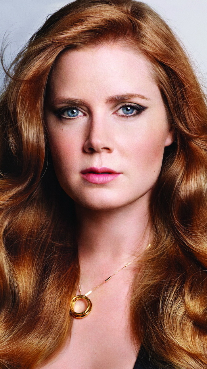 Download mobile wallpaper Redhead, Face, Blue Eyes, American, Celebrity, Actress, Amy Adams for free.