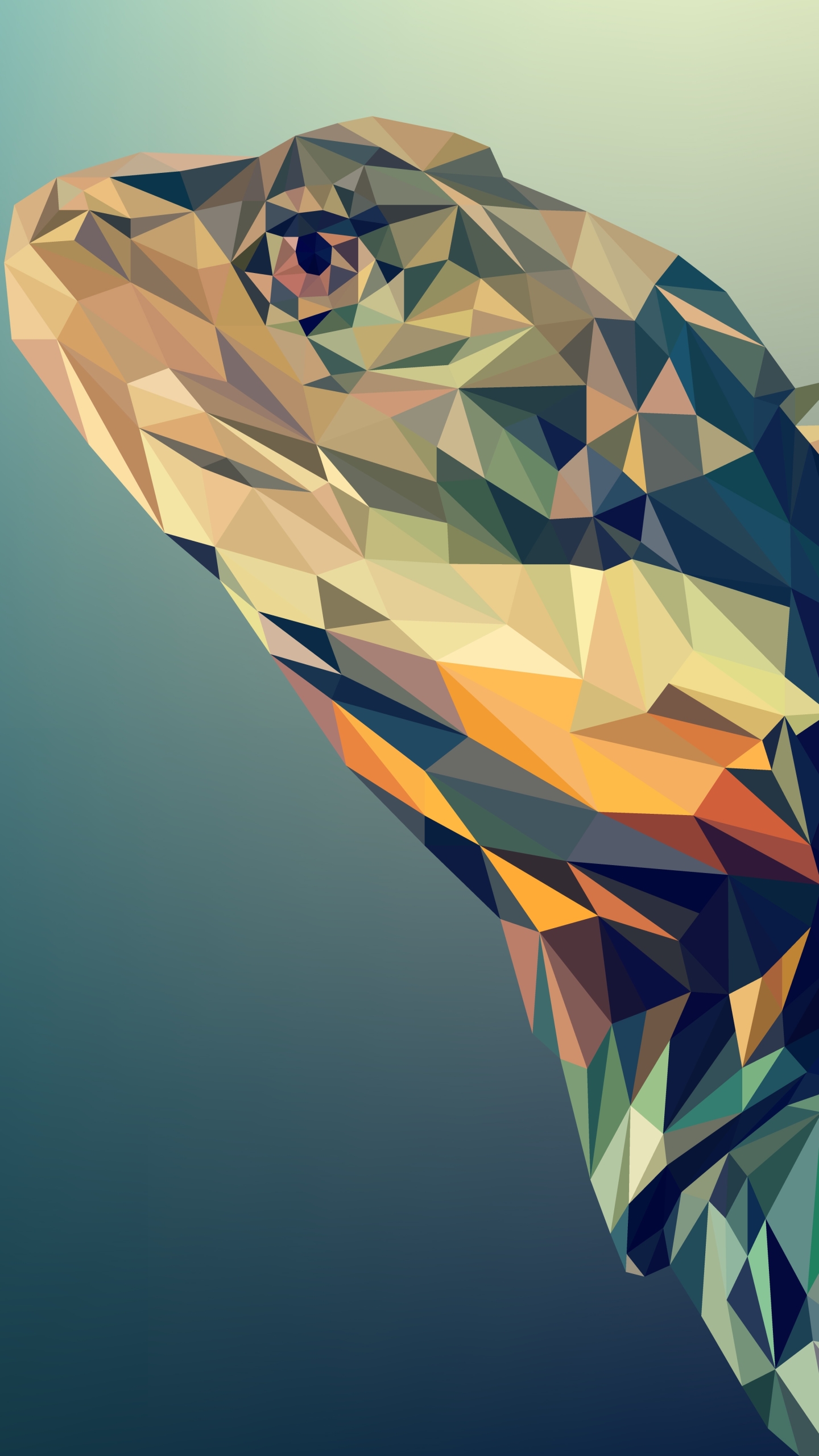 Download mobile wallpaper Abstract, Lizard, Reptile, Facets, Polygon, Low Poly for free.