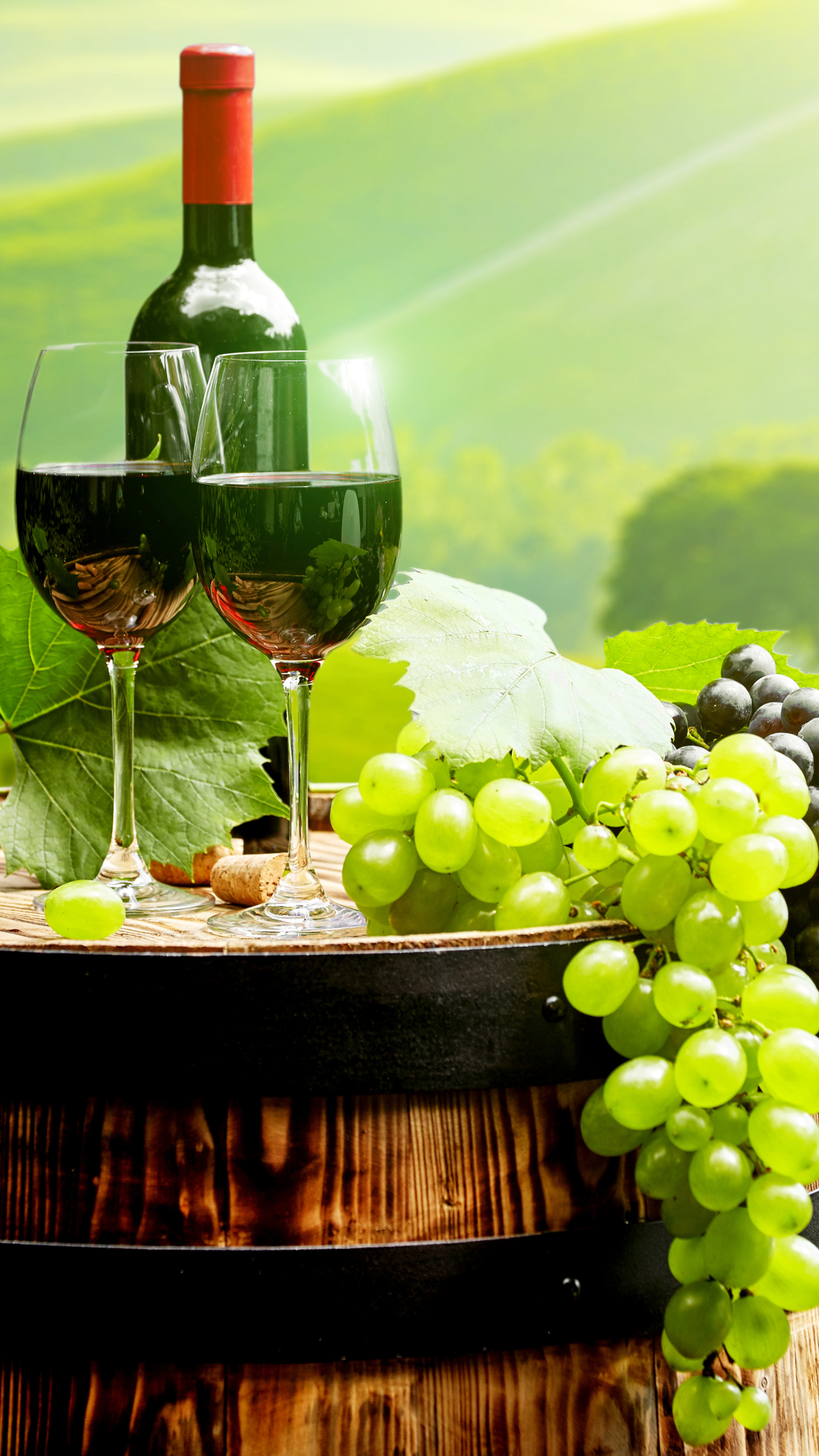 Download mobile wallpaper Food, Grapes, Still Life, Glass, Vineyard, Wine for free.