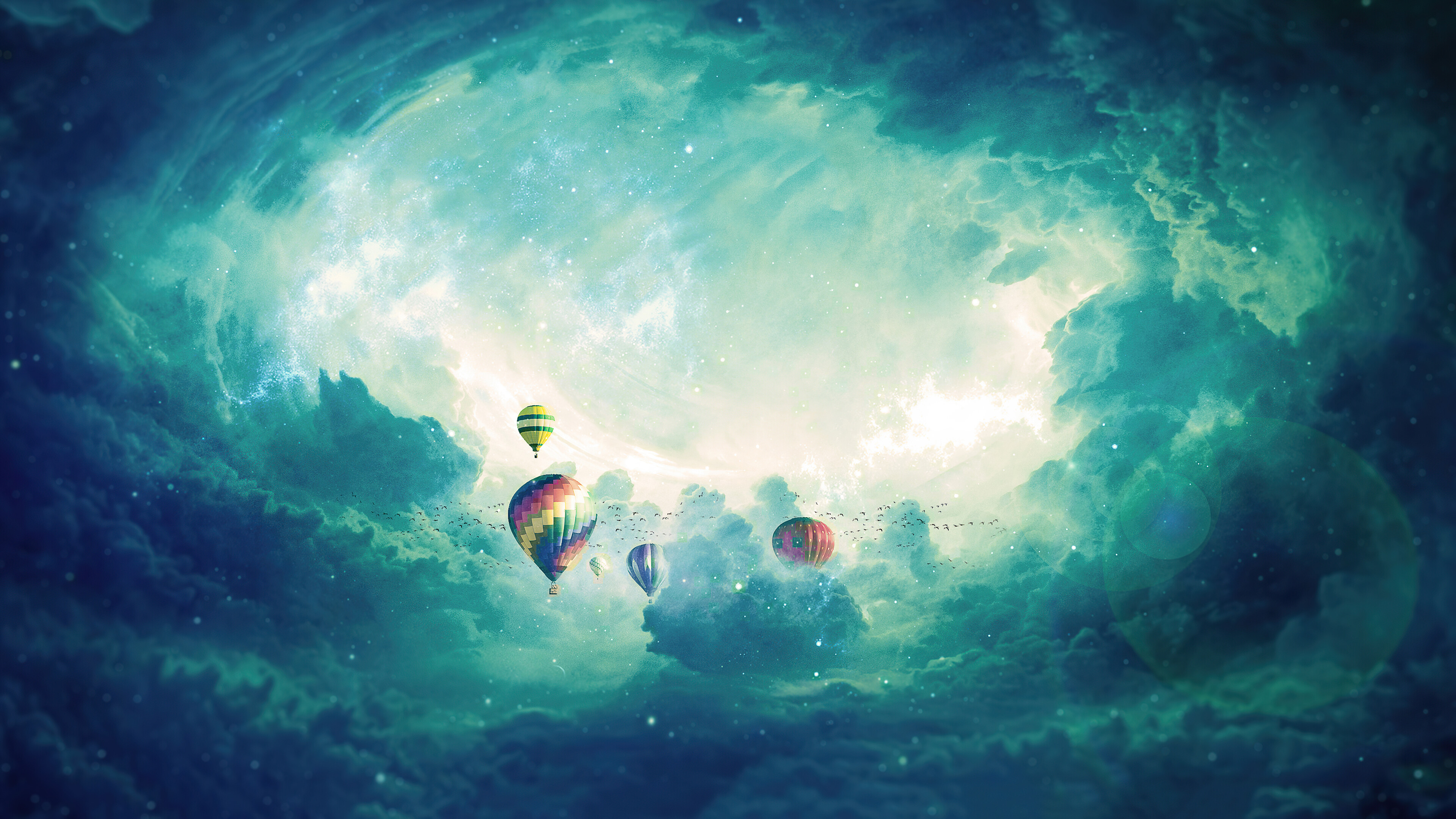 Handy-Wallpaper Wolke, Himmel, Menschengemacht, Heißluftballon kostenlos herunterladen.