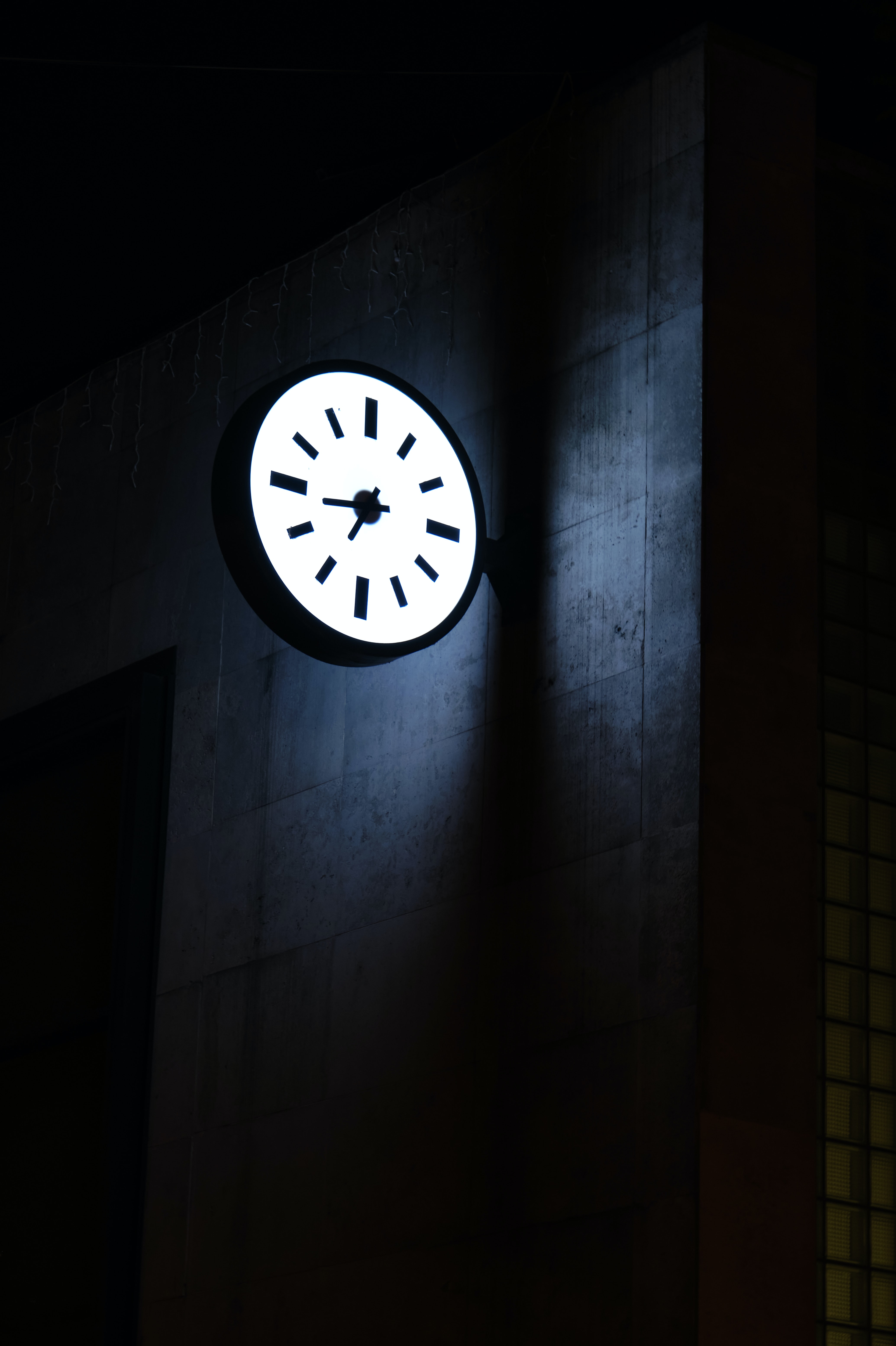 illumination, clock, building, dark, backlight, clock face, dial