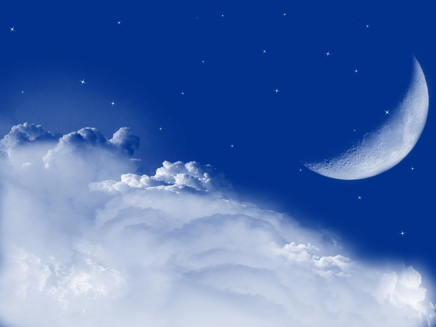 Free download wallpaper Background, Clouds, Moon on your PC desktop