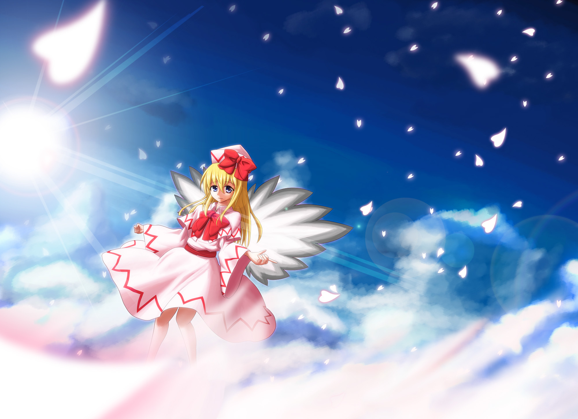 Free download wallpaper Anime, Touhou, Lily White on your PC desktop