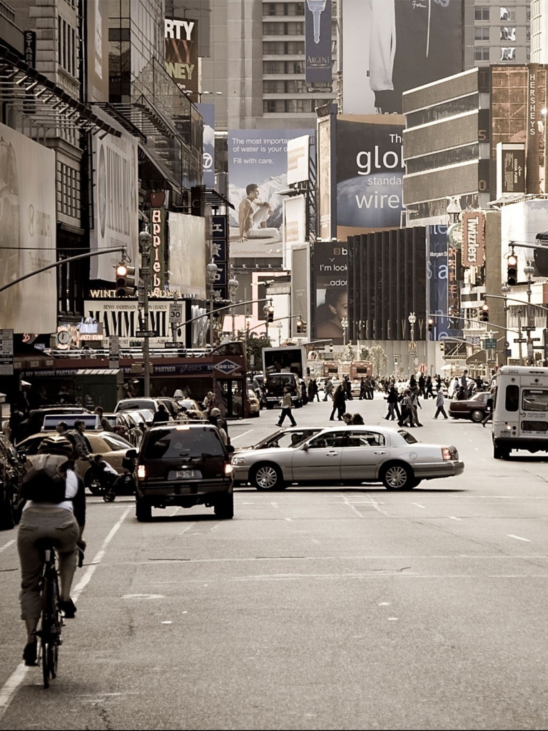 Скачать картинку Города, Нью Йорк, Сделано Человеком, Наклон Сдвиг, Шифт Объектив в телефон бесплатно.