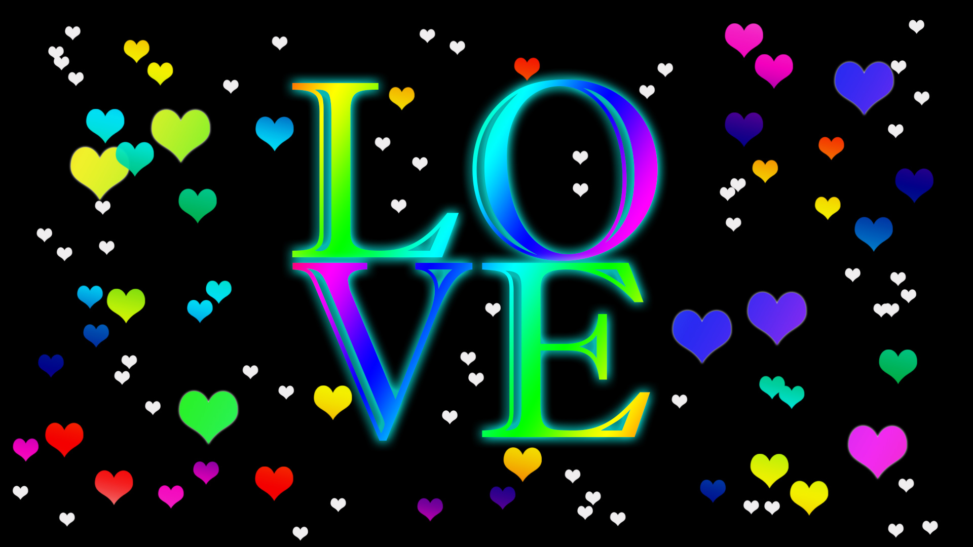Téléchargez gratuitement l'image Amour, Saint Valentin, Vacances, Coloré, Coeur sur le bureau de votre PC