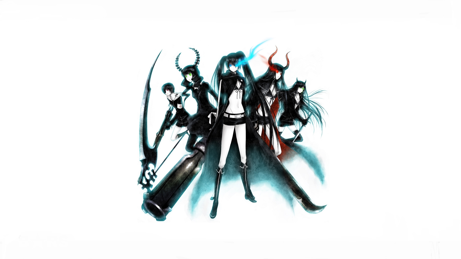 Free download wallpaper Anime, Black Rock Shooter, Black Gold Saw, Dead Master (Black Rock Shooter) on your PC desktop