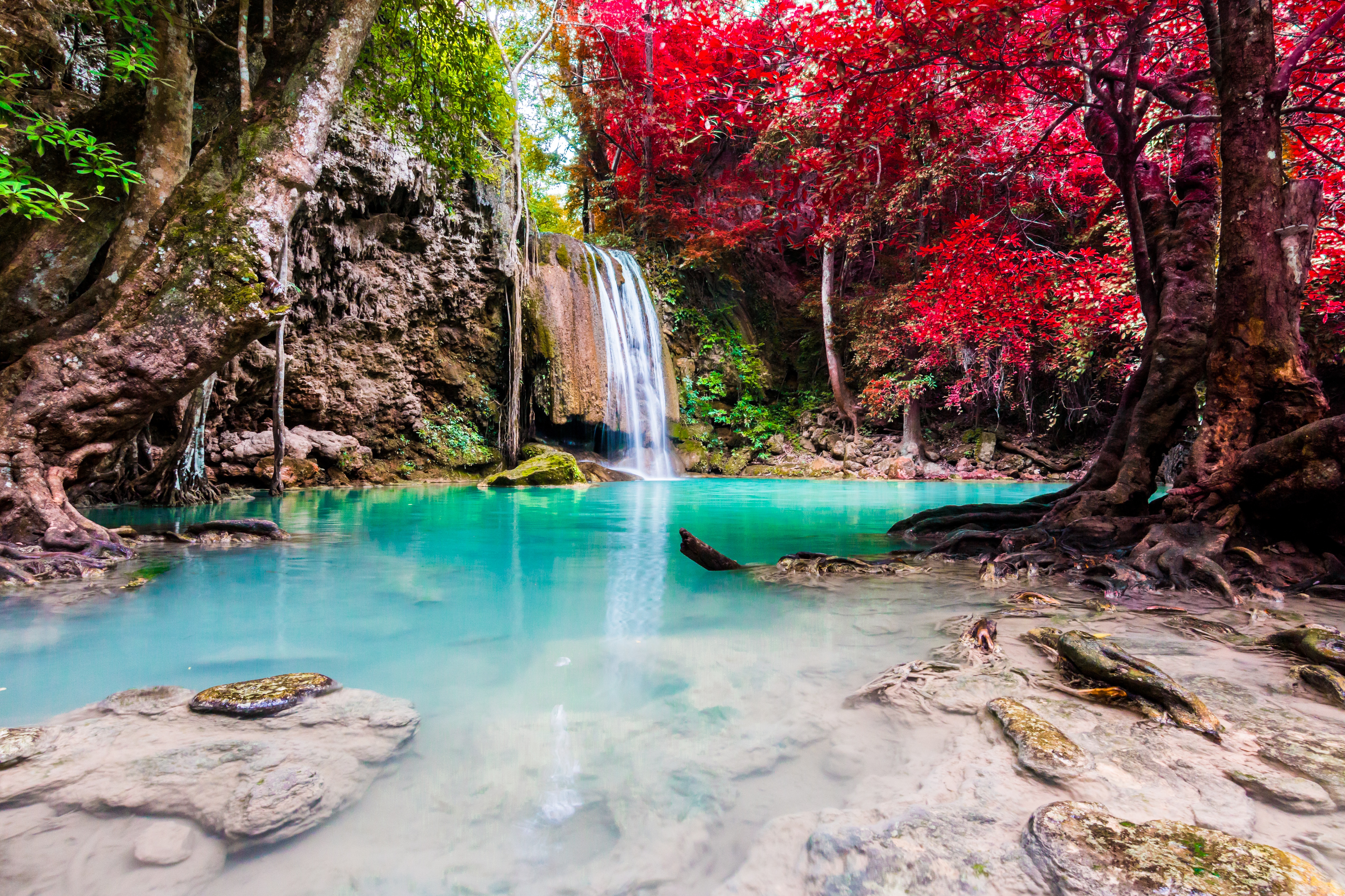 Laden Sie das Natur, Wasserfälle, See, Wasserfall, Baum, Erde/natur-Bild kostenlos auf Ihren PC-Desktop herunter