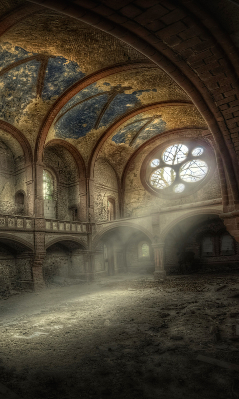 Download mobile wallpaper Architecture, Building, Ruin, Sunbeam, Man Made, Sunbean for free.