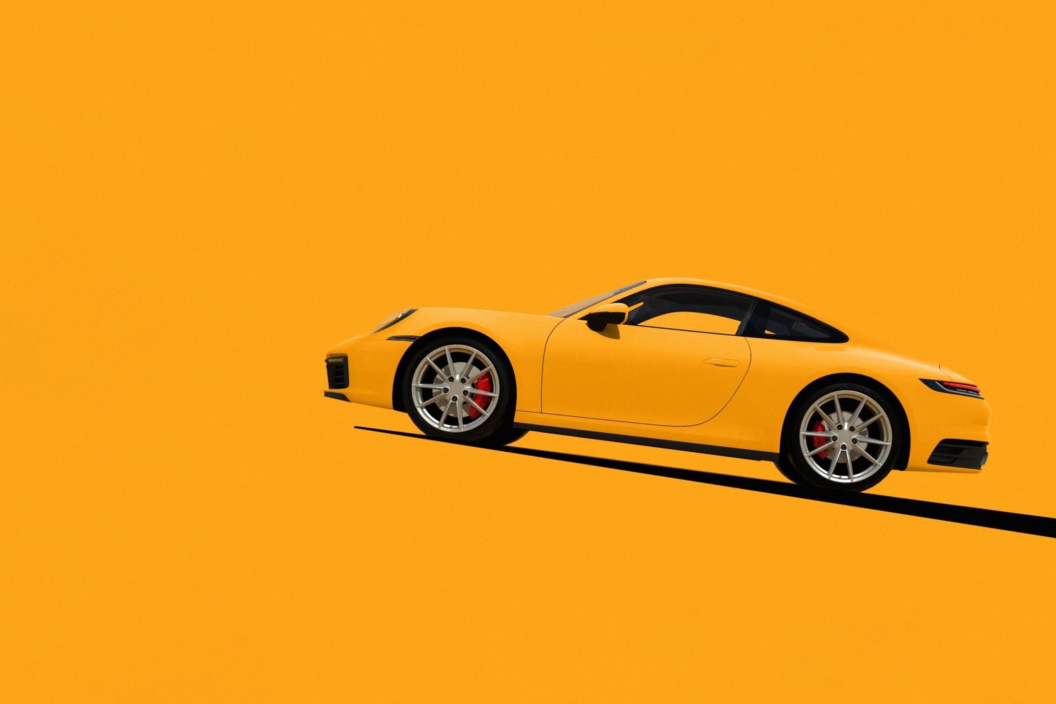Download mobile wallpaper Porsche, Car, Porsche 911, Vehicle, Vehicles, Porsche 911 Carrera, Orange Car for free.