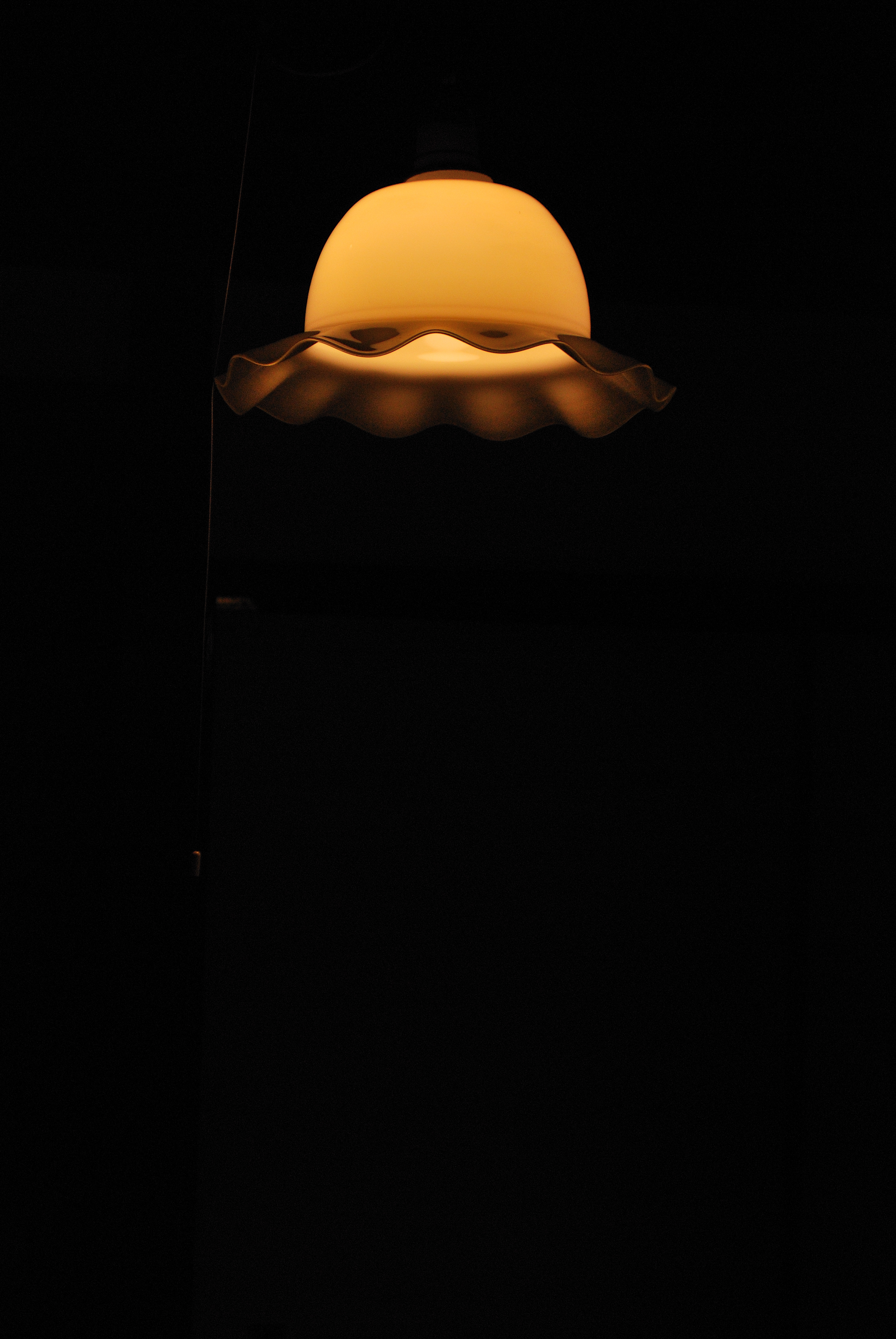 Download mobile wallpaper Lamp, Illumination, Shine, Lighting, Light, Darkness, Dark for free.