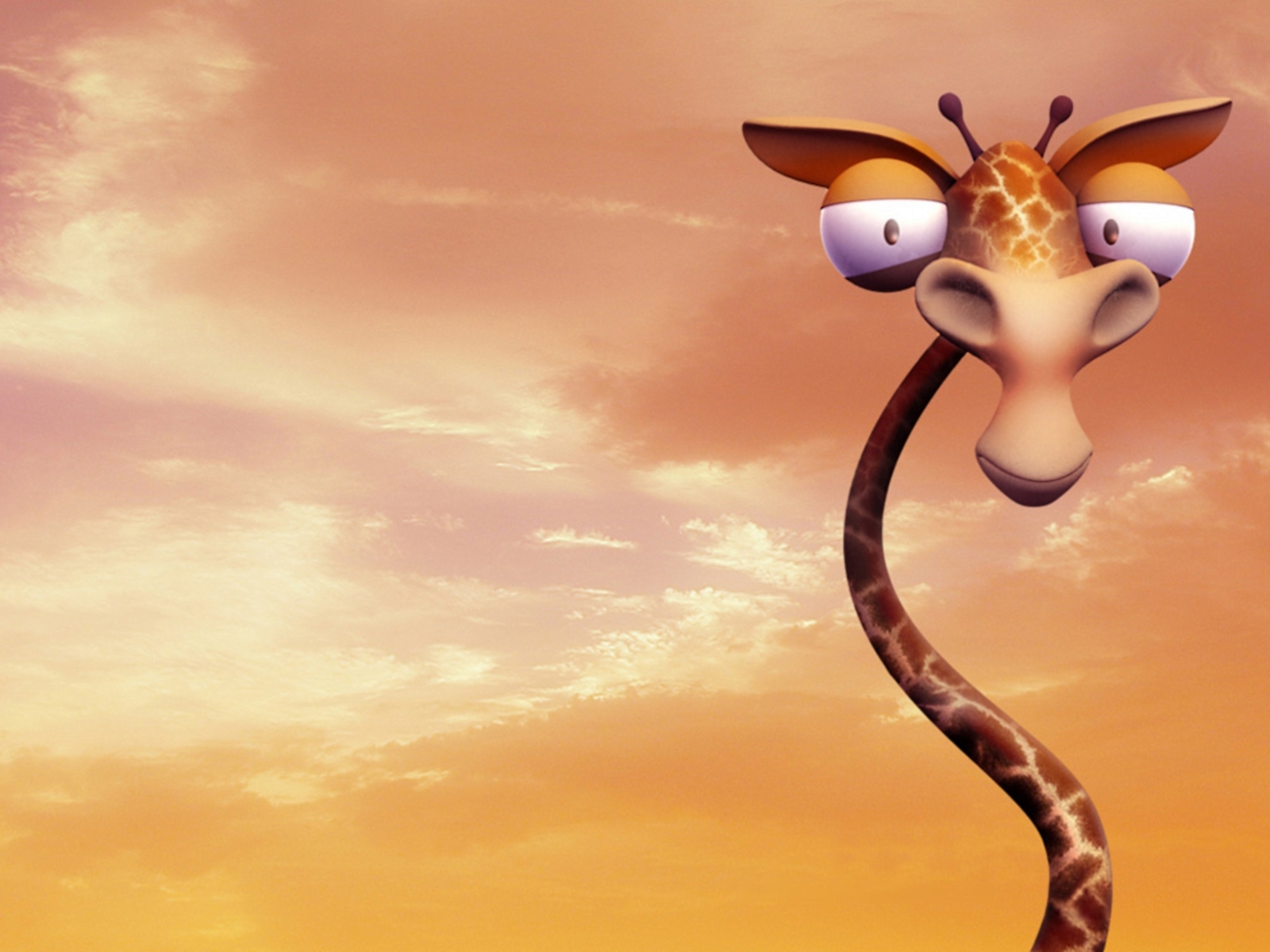13040 télécharger l'image humour, girafes, orange - fonds d'écran et économiseurs d'écran gratuits