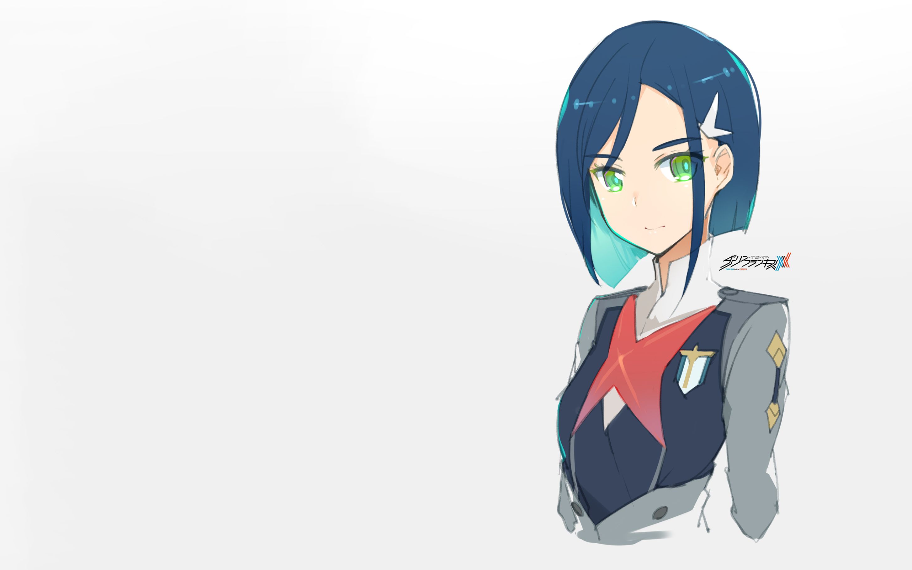 Download mobile wallpaper Anime, Green Eyes, Blue Hair, Darling In The Franxx, Ichigo (Darling In The Franxx) for free.
