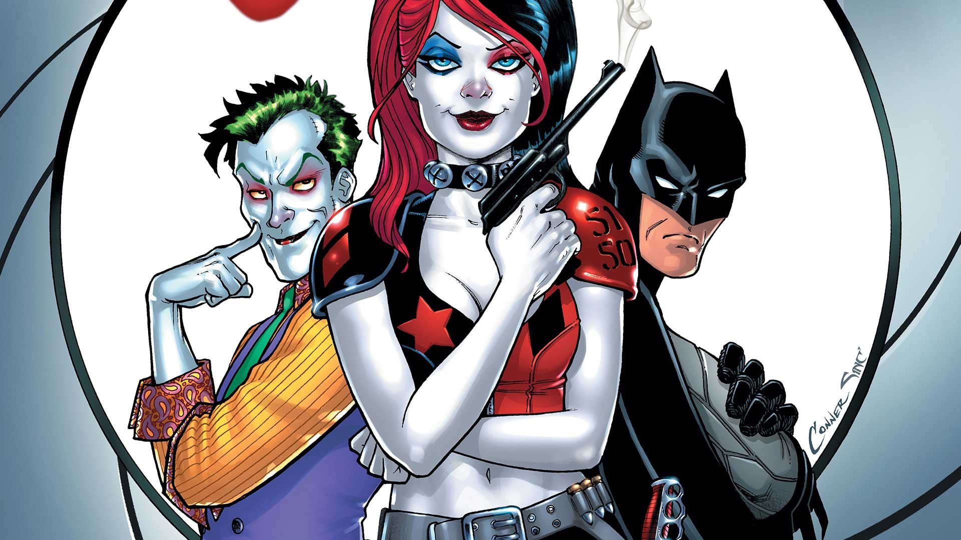 Download mobile wallpaper Batman, Joker, Comics, Harley Quinn, Dc Comics for free.