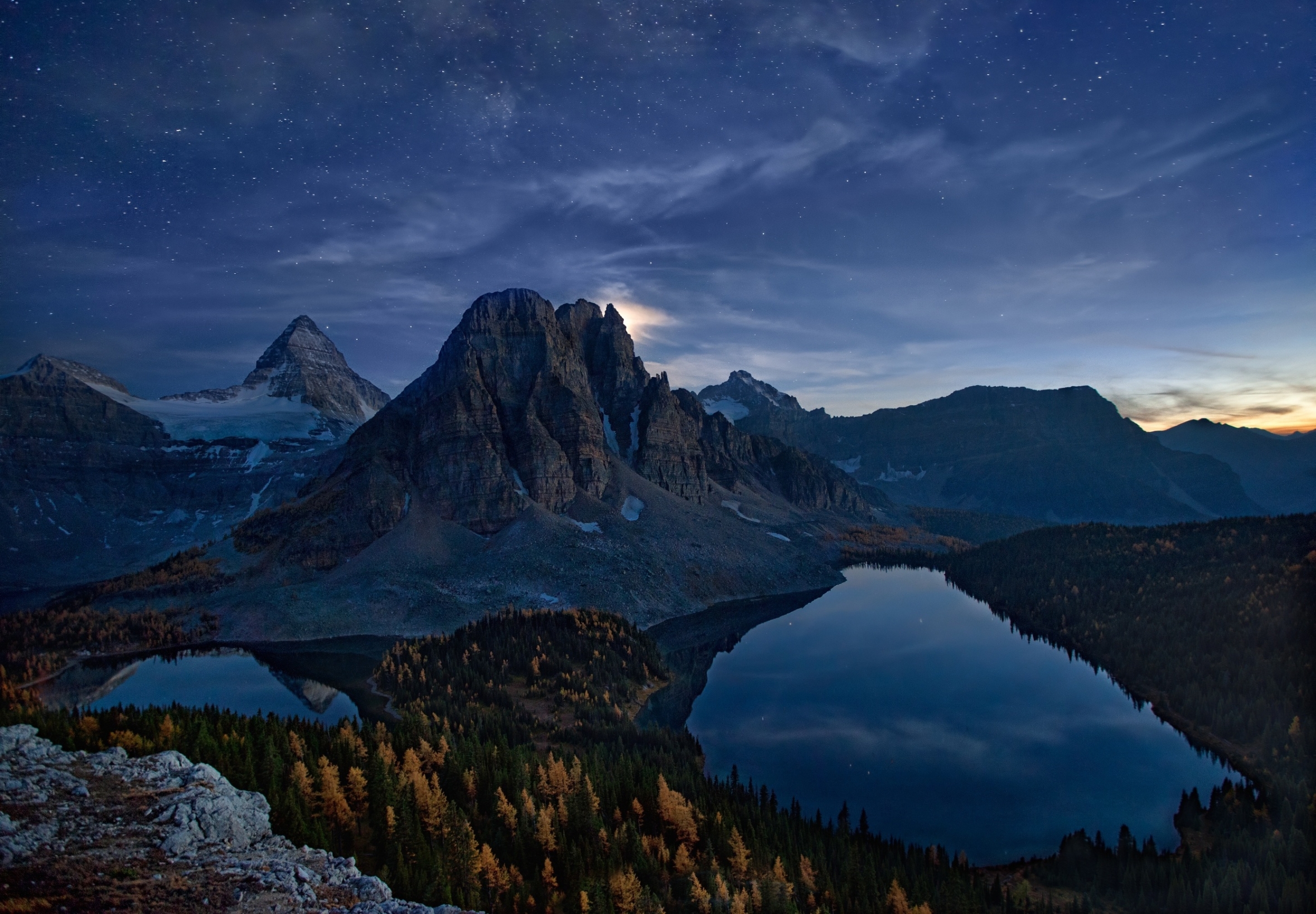 Téléchargez gratuitement l'image Montagnes, Nuit, Montagne, Canada, Terre/nature sur le bureau de votre PC