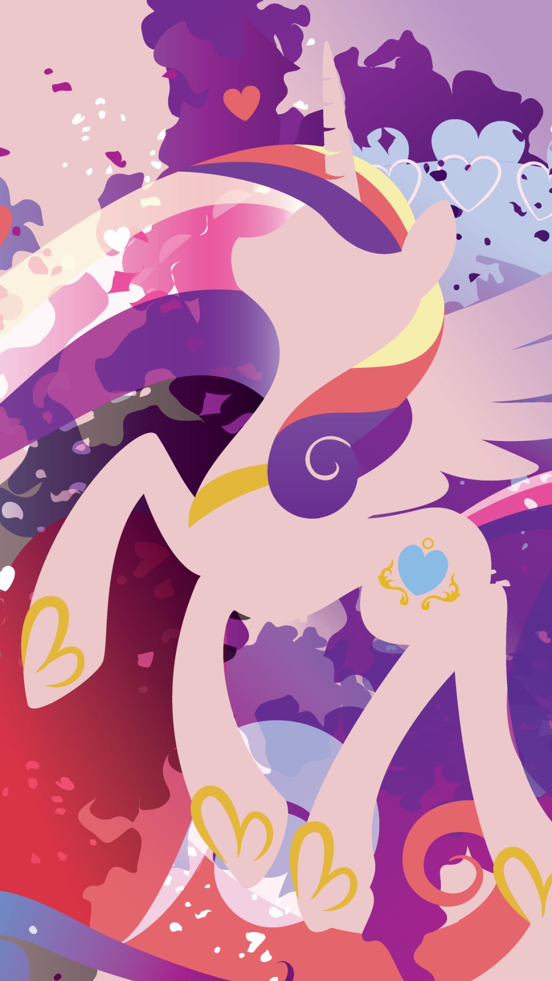 Descarga gratuita de fondo de pantalla para móvil de Mi Pequeño Pony, Minimalista, Series De Televisión, My Little Pony: La Magia De La Amistad, Princesa Cadance.