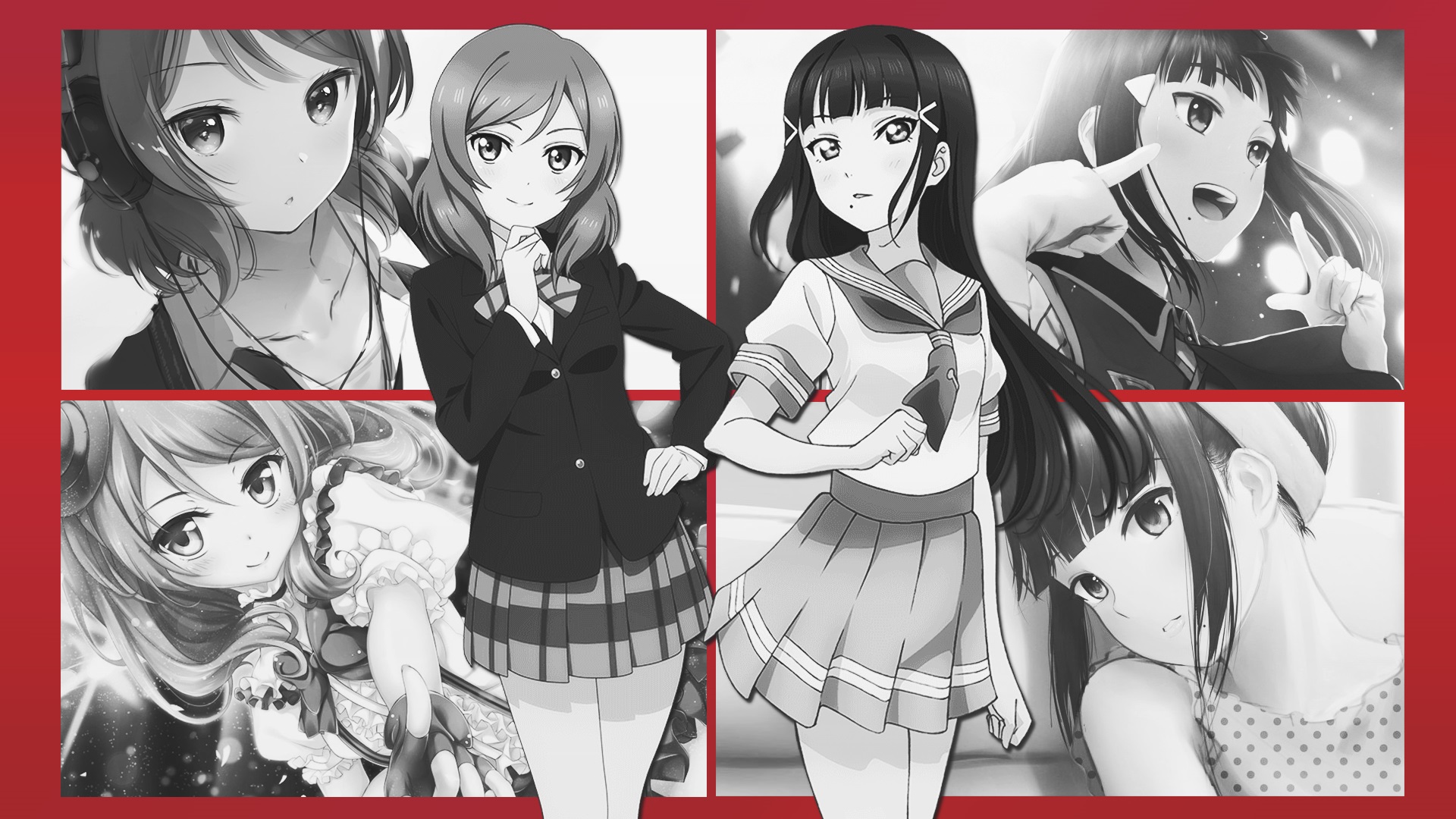 Laden Sie das Animes, Maki Nishikino, Liebesleben!, Dia Kurosawa-Bild kostenlos auf Ihren PC-Desktop herunter