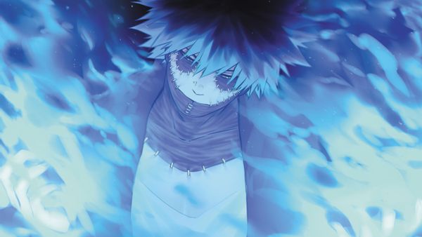 Fond d'écran HD: Cheveux Noirs, Animé, Cicatrice, My Hero Academia
