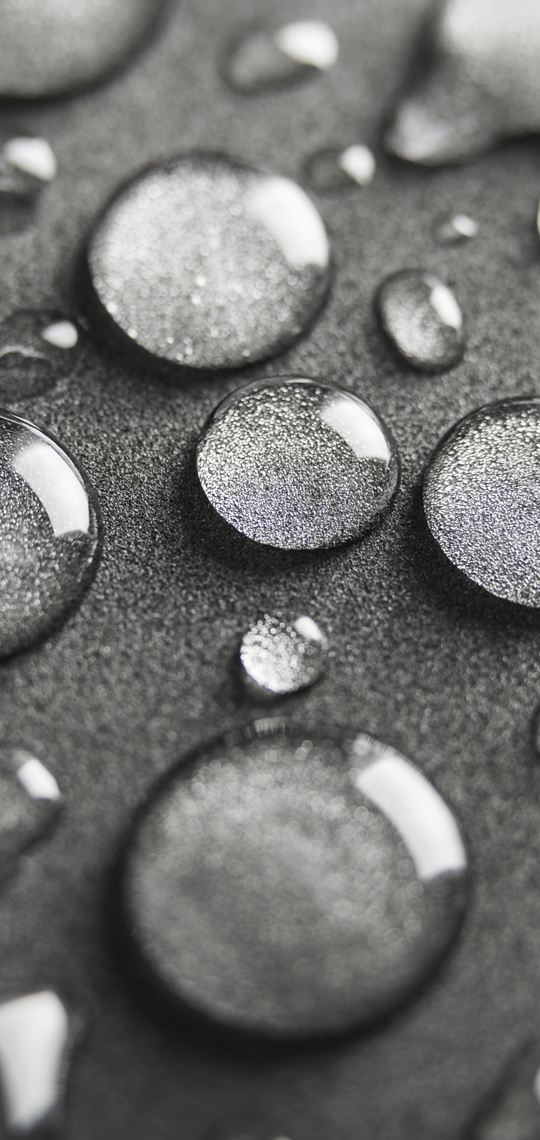 Download mobile wallpaper Macro, Earth, Water Drop, Black & White for free.