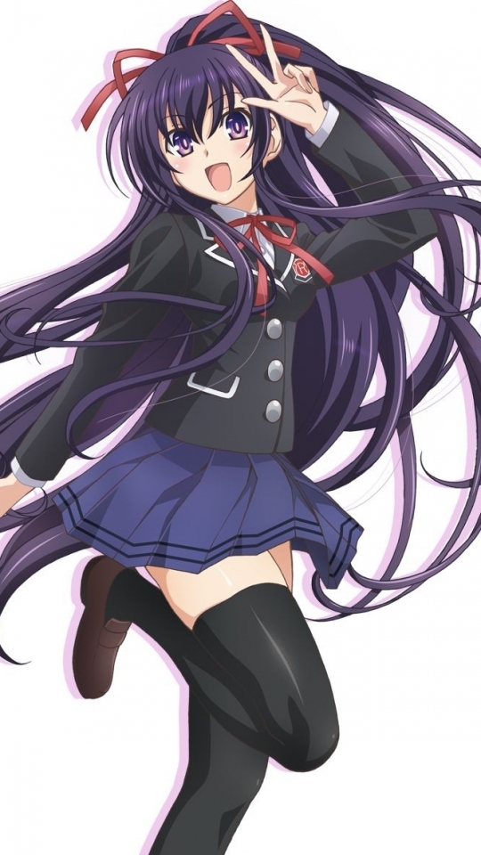 Download mobile wallpaper Anime, Purple Eyes, Purple Hair, Date A Live, Tohka Yatogami for free.
