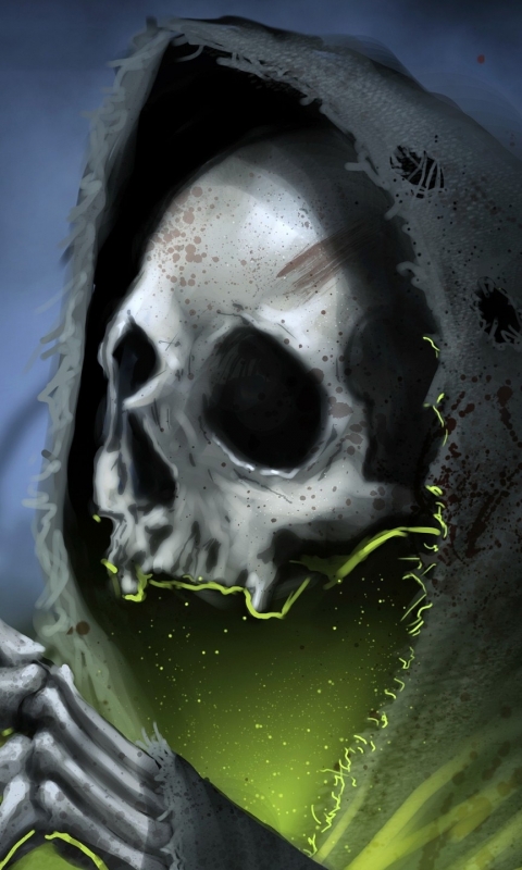 Download mobile wallpaper Dark, Skull for free.