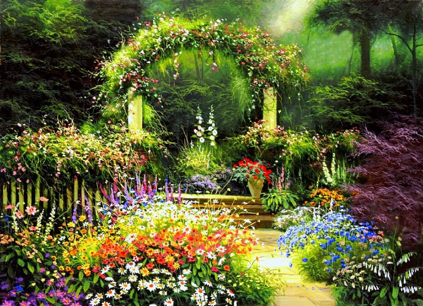 Descarga gratis la imagen Flores, Fantasía, Flor, Colores, Vistoso, Artístico, Floral en el escritorio de tu PC