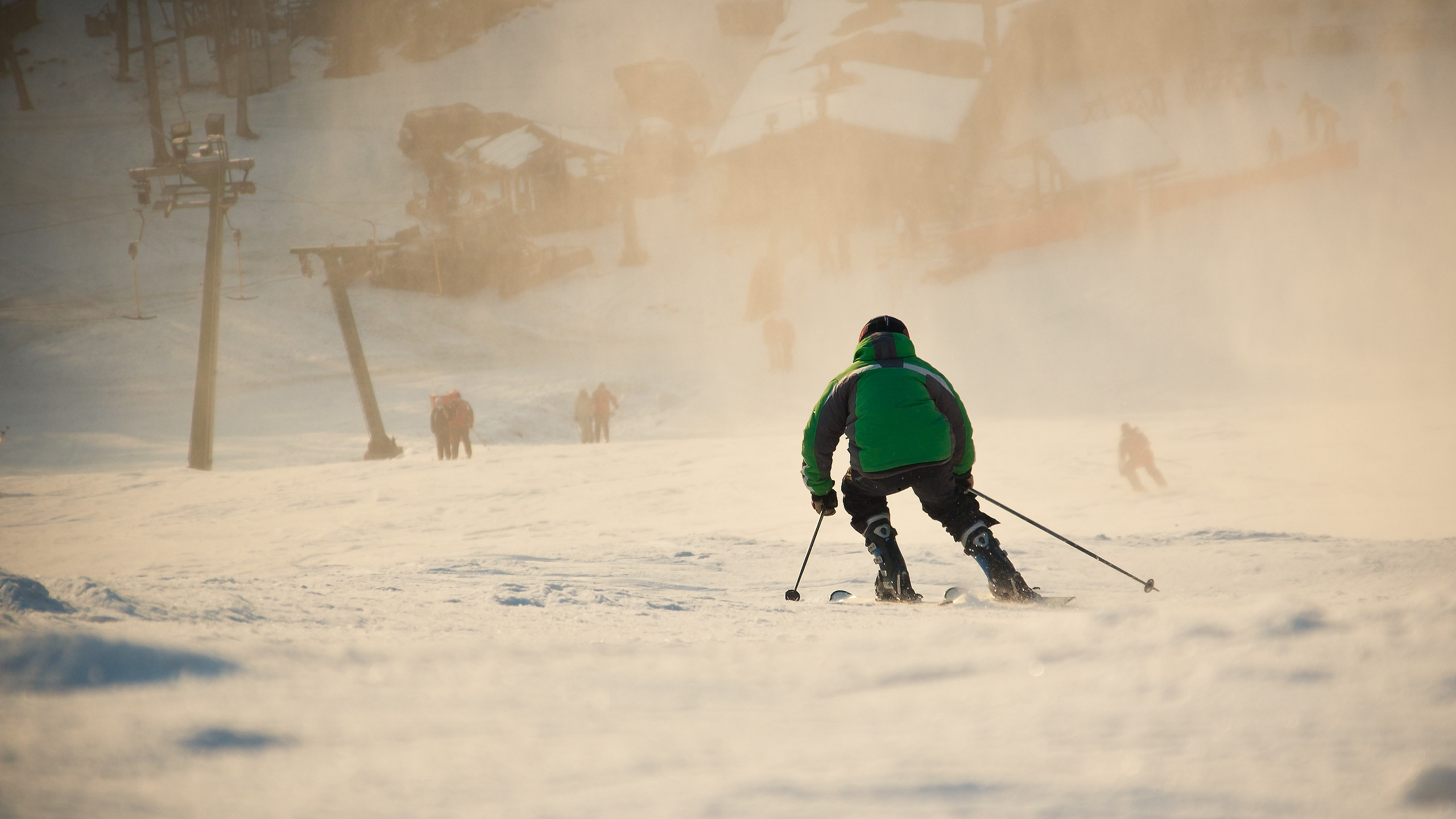 Скачать картинку Катание На Лыжах, Виды Спорта в телефон бесплатно.