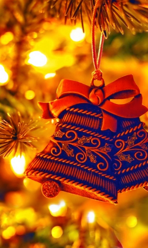 Baixar papel de parede para celular de Natal, Sino, Enfeites De Natal, Feriados gratuito.