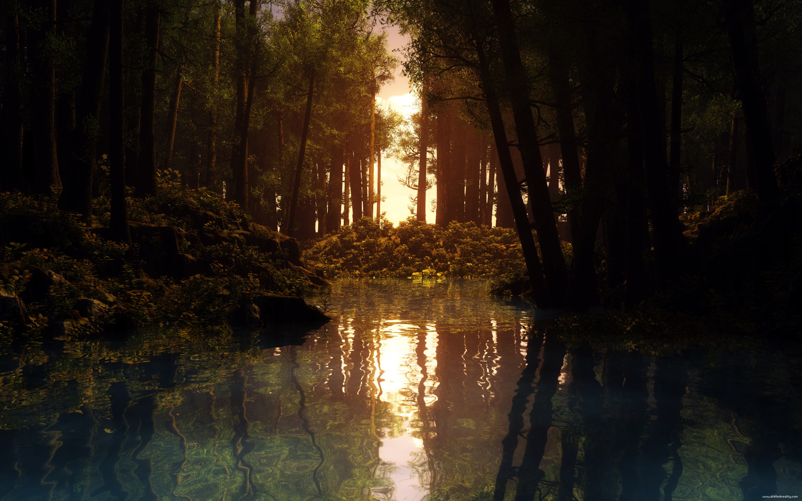 Download mobile wallpaper Water, Earth, Reflection, Sunset, Landscape for free.