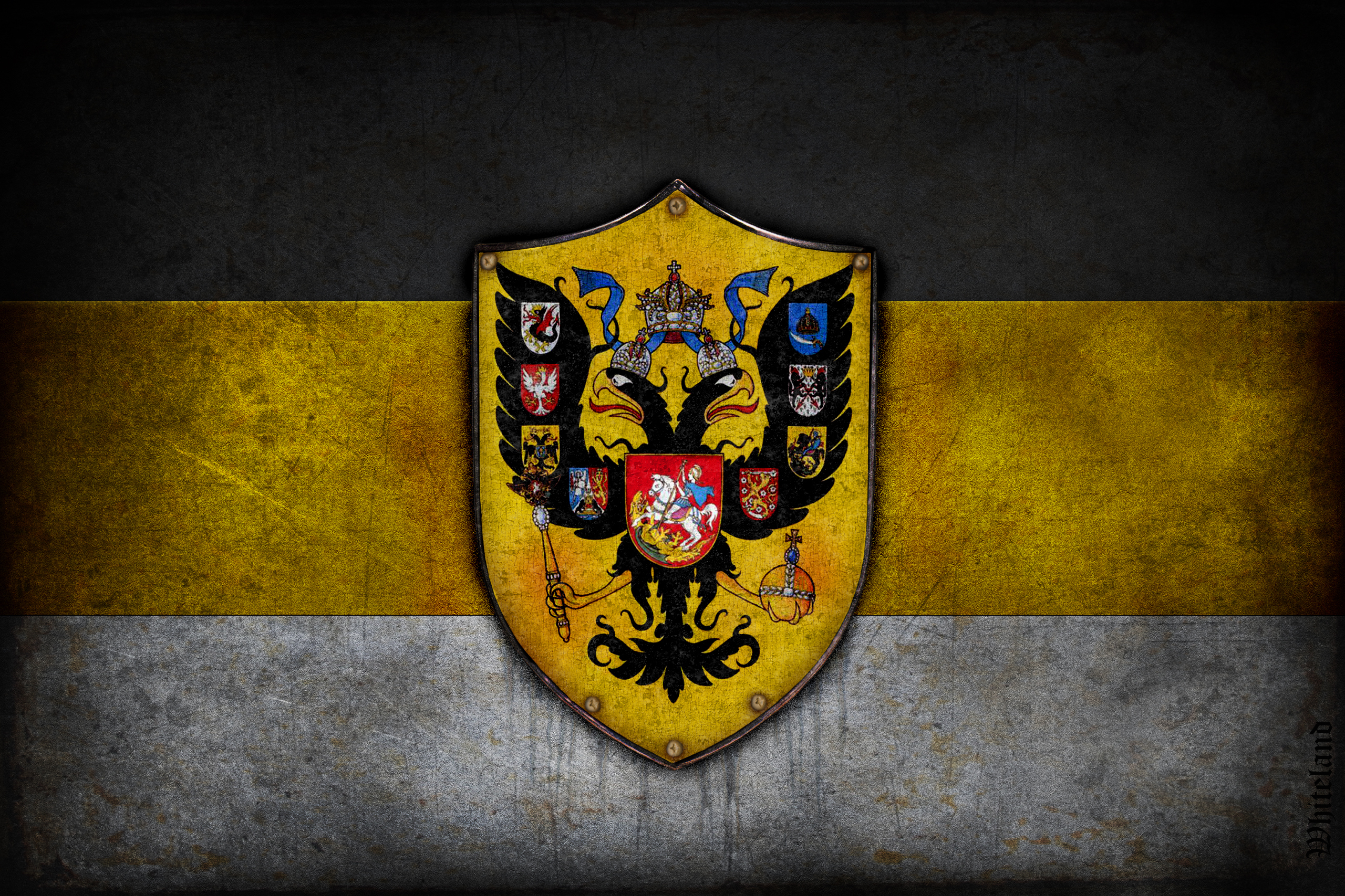 flags, background, coats of arms Full HD