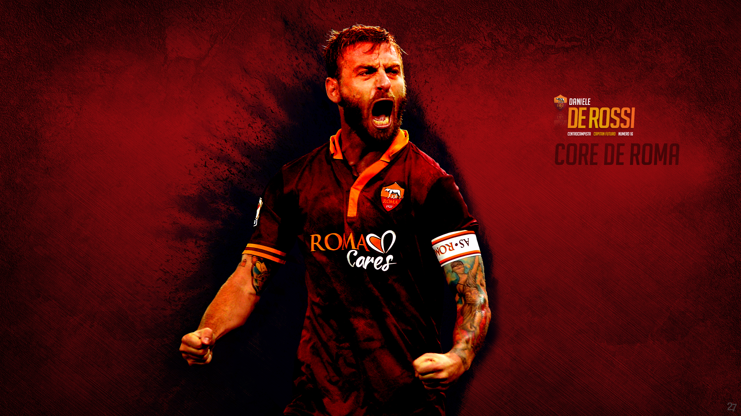 Download mobile wallpaper Sports, Soccer, A S Roma, Daniele De Rossi for free.