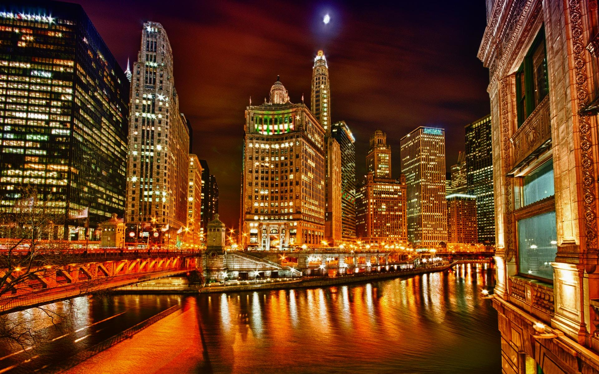 Завантажити шпалери безкоштовно Міста, Чикаго, Створено Людиною картинка на робочий стіл ПК