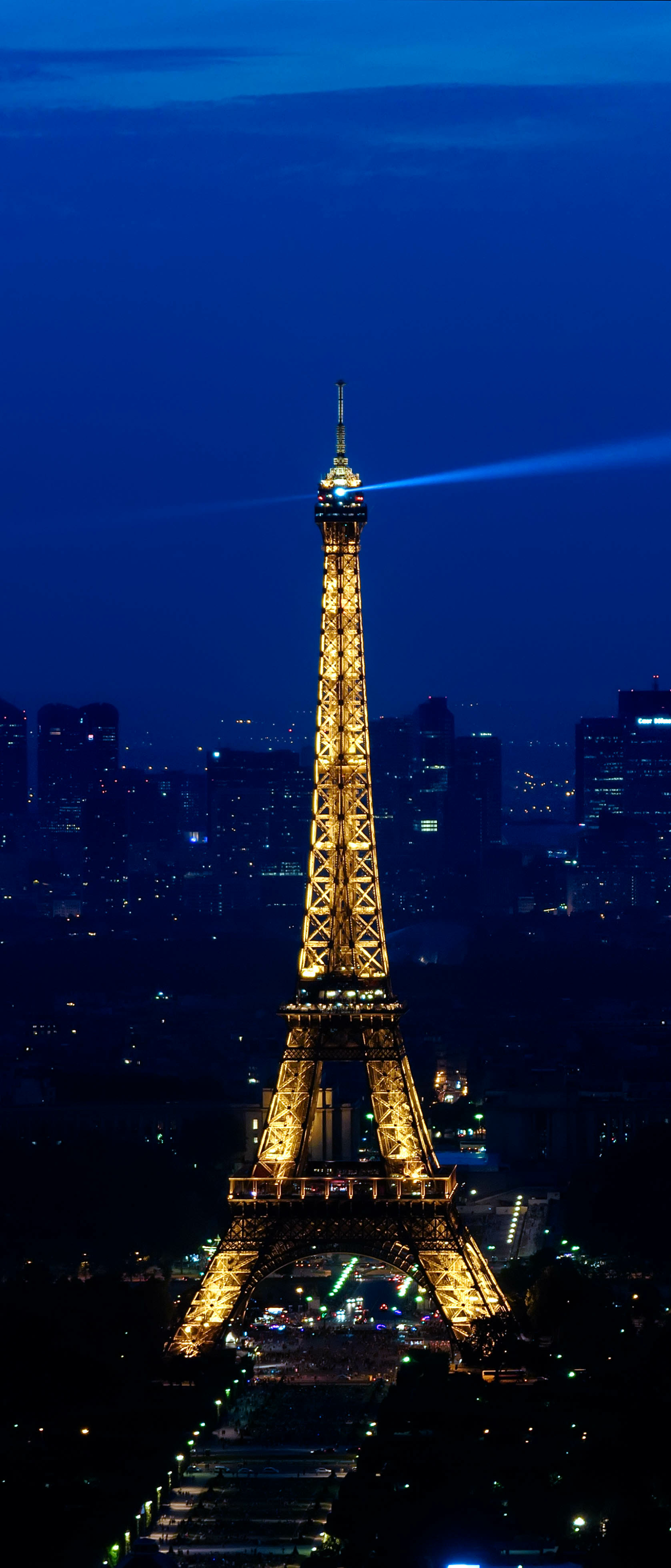 Baixar papel de parede para celular de Noite, Paris, Torre Eiffel, Monumentos, Cidade, França, Feito Pelo Homem gratuito.