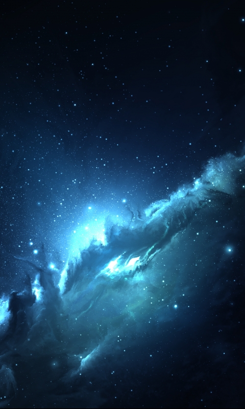 無料モバイル壁紙青い, 星雲, スペース, Sfをダウンロードします。