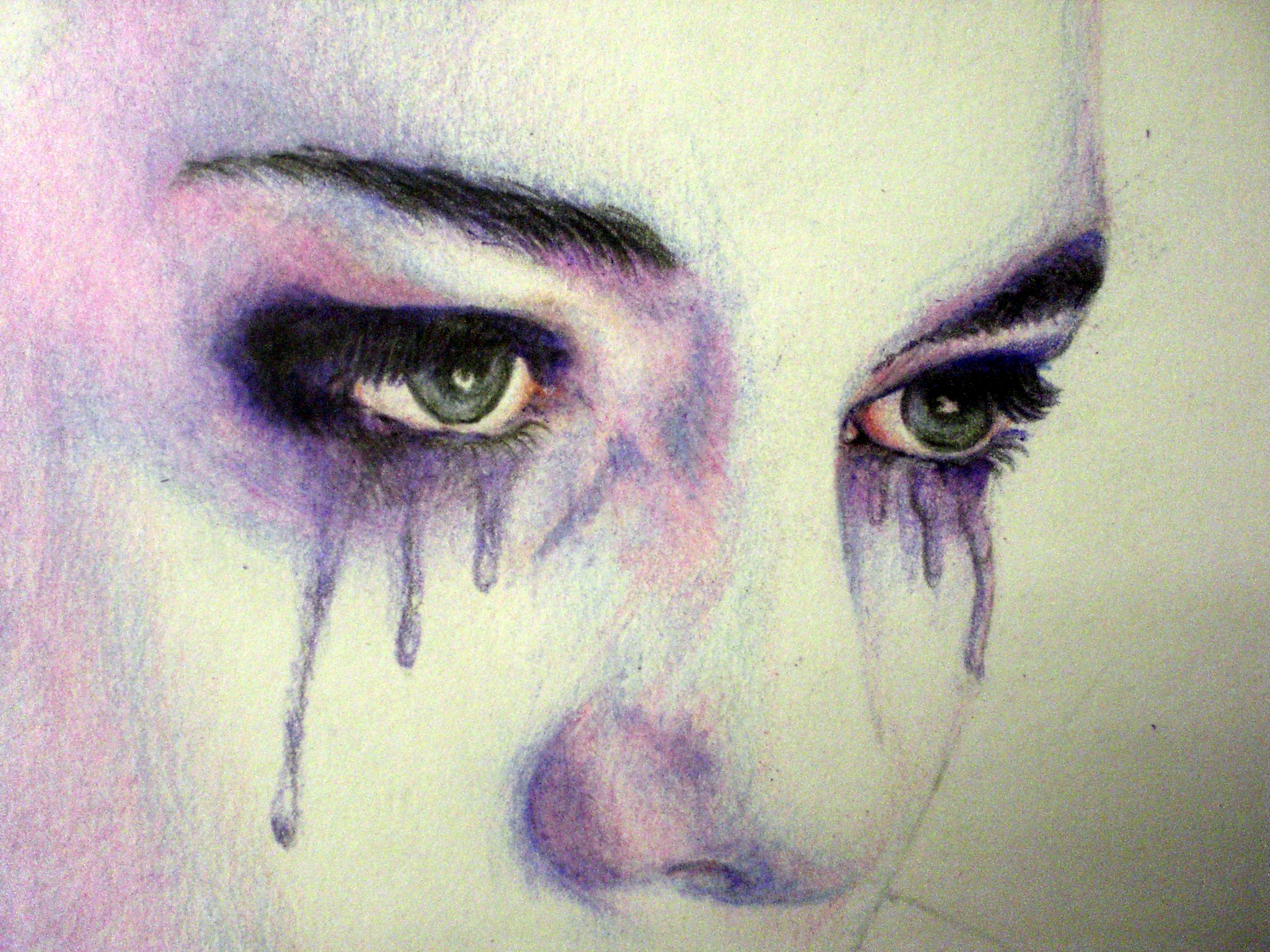 Download mobile wallpaper Drawing, Artistic, Tears, Crying for free.