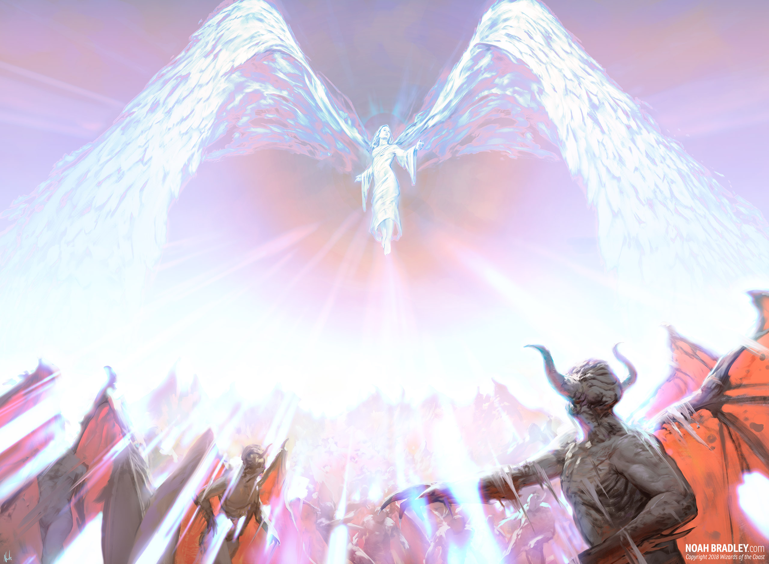 Free download wallpaper Wings, Game, Demon, Magic: The Gathering on your PC desktop