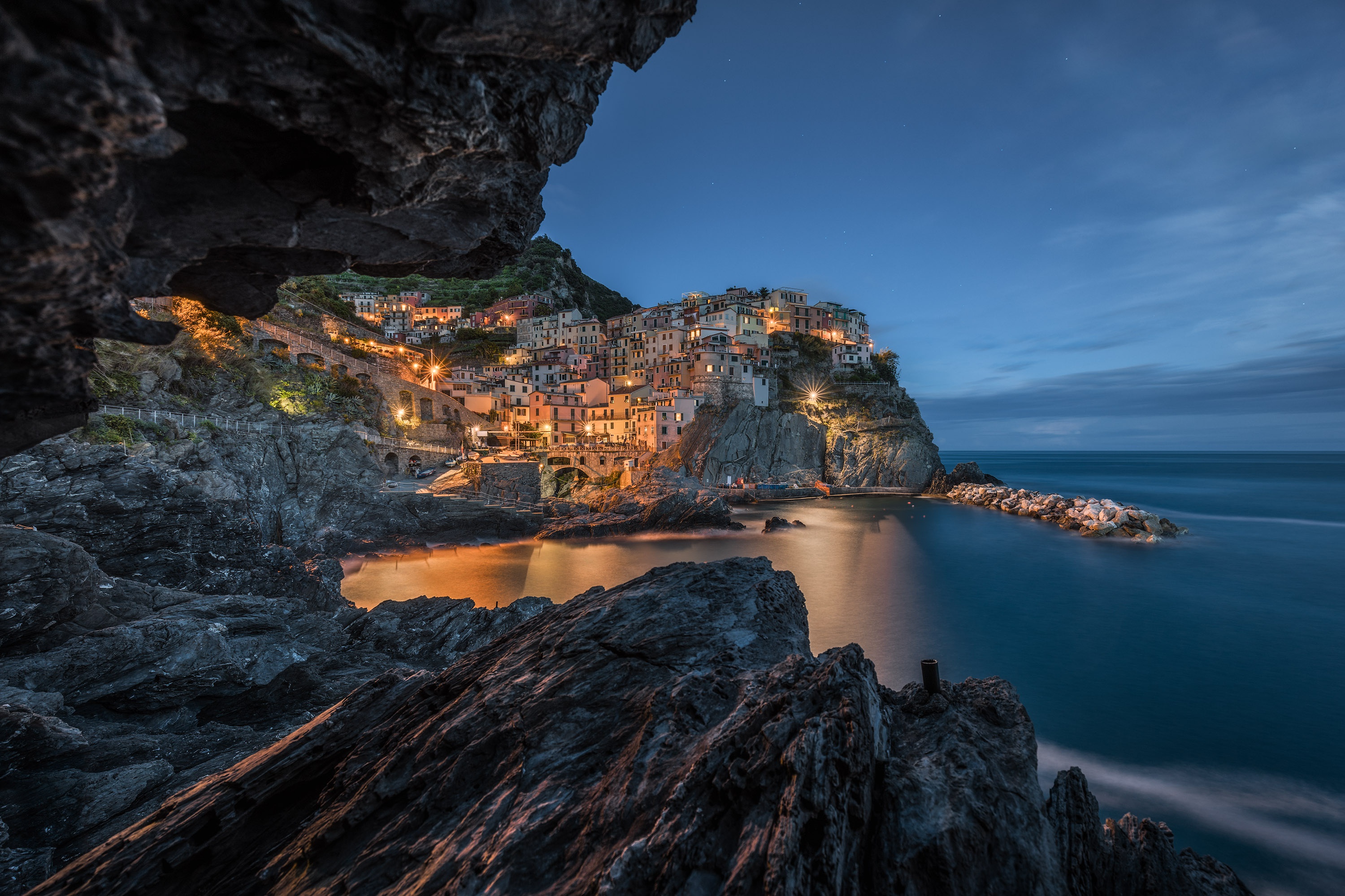 Descarga gratis la imagen Italia, Pueblos, Manarola, Cinque Terre, Hecho Por El Hombre en el escritorio de tu PC