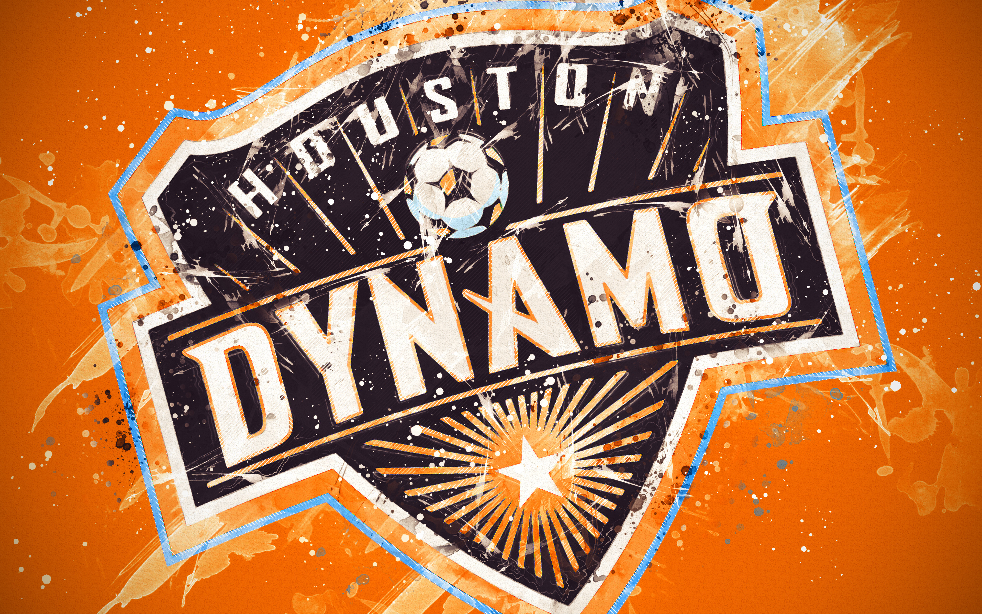 Handy-Wallpaper Sport, Fußball, Logo, Emblem, Mls, Houston Dynamo Fc kostenlos herunterladen.