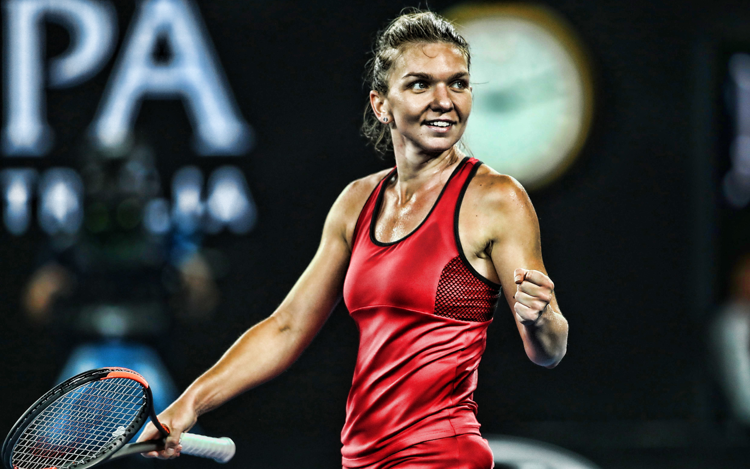 Laden Sie das Sport, Tennis, Rumänisch, Simona Halep-Bild kostenlos auf Ihren PC-Desktop herunter