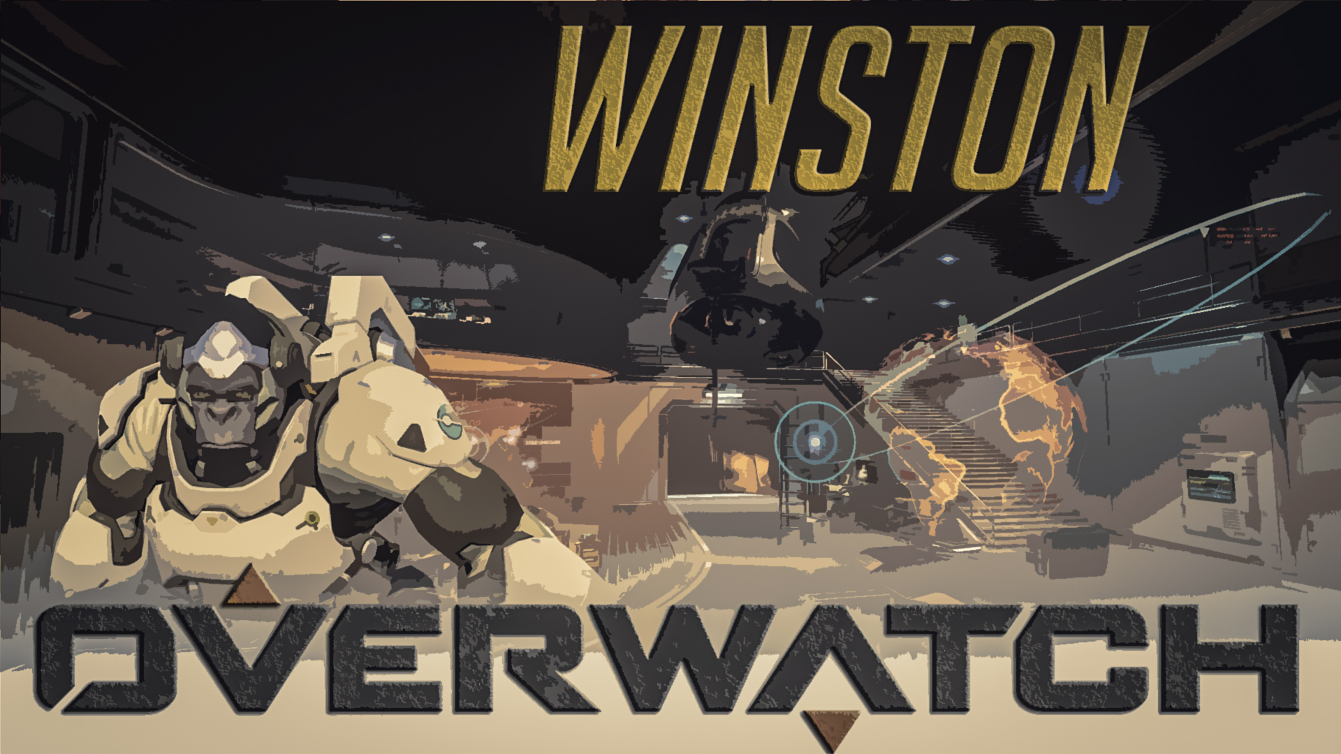 Free download wallpaper Overwatch, Video Game, Winston (Overwatch) on your PC desktop