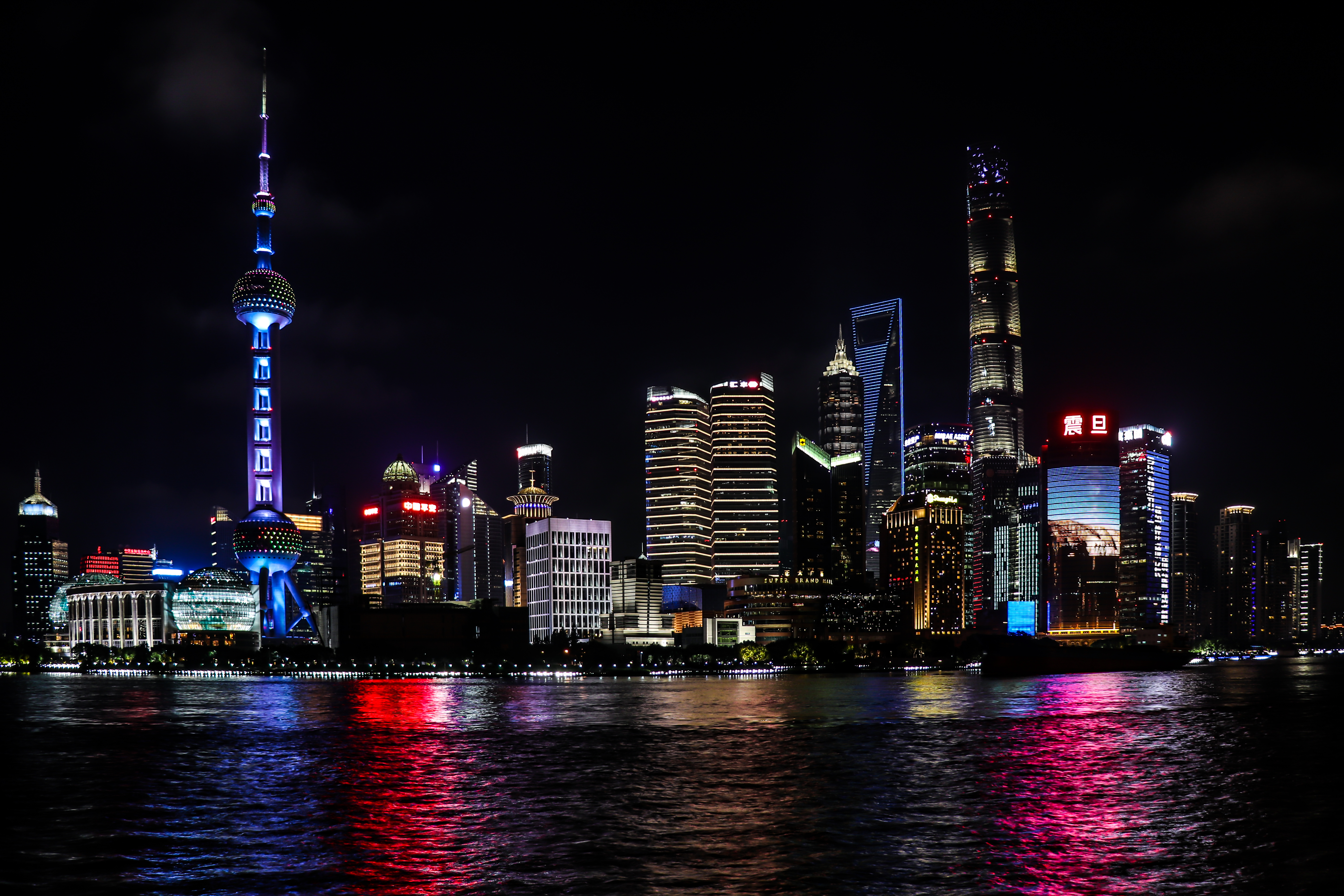 Free download wallpaper Cities, Water, Night, Tower, Architecture, Building on your PC desktop