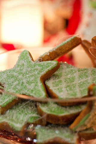 Baixar papel de parede para celular de Comida, Natal, Estrela, Bolacha gratuito.