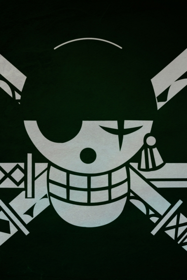 無料モバイル壁紙海賊, アニメ, ワンピース, ロロノア・ゾロ, 海賊旗をダウンロードします。