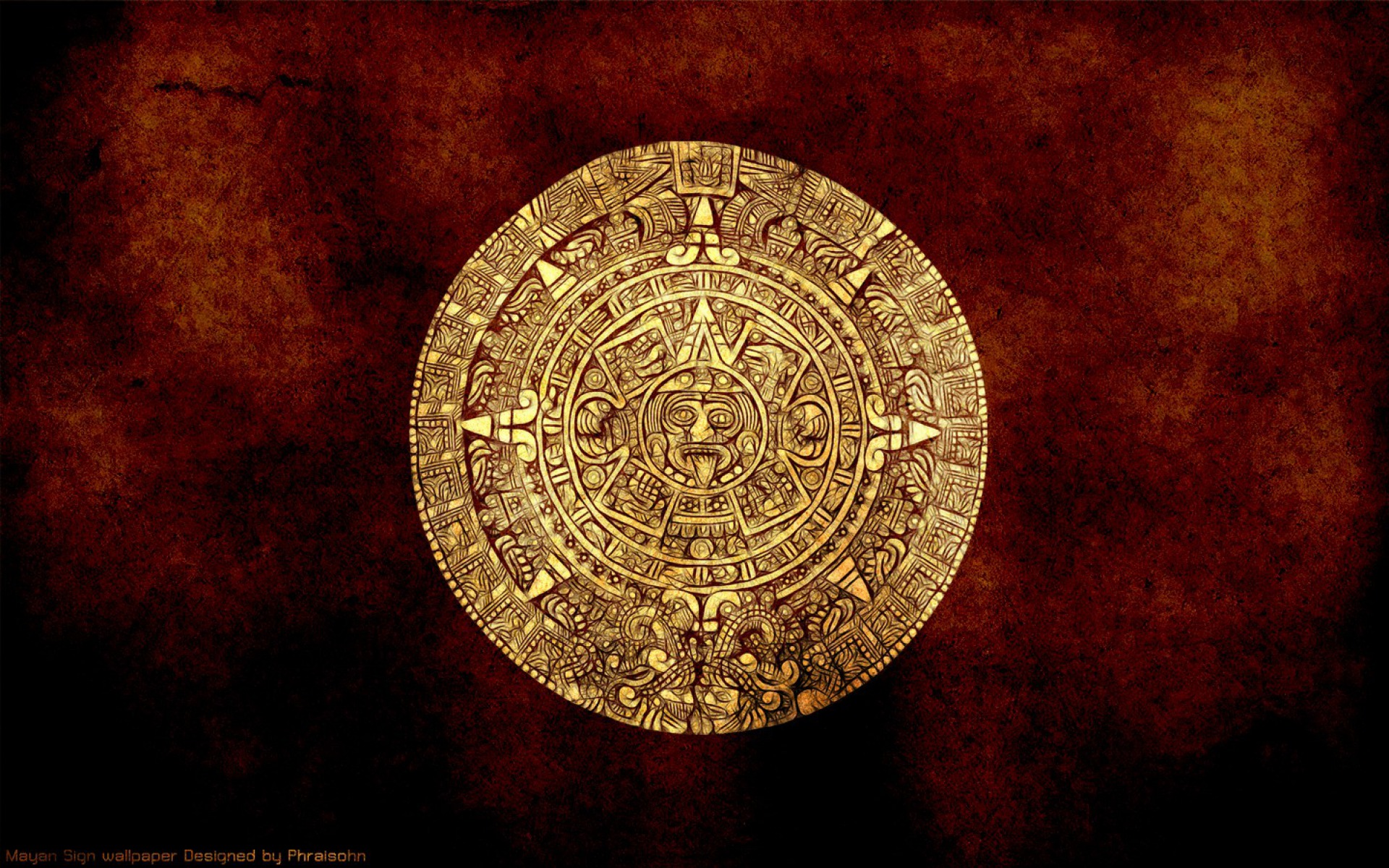 741176 descargar fondo de pantalla oro, artístico, azteca, calendario: protectores de pantalla e imágenes gratis