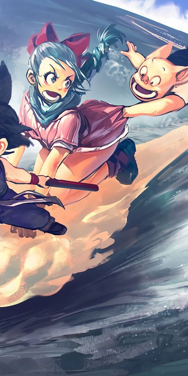Fond D cran HD Goku Dragon Ball Bulma Dragon Ball Anim Nimbe fond-d-cran-hd-goku-dragon-ball-bulma-dragon-ball-anim-nimbe