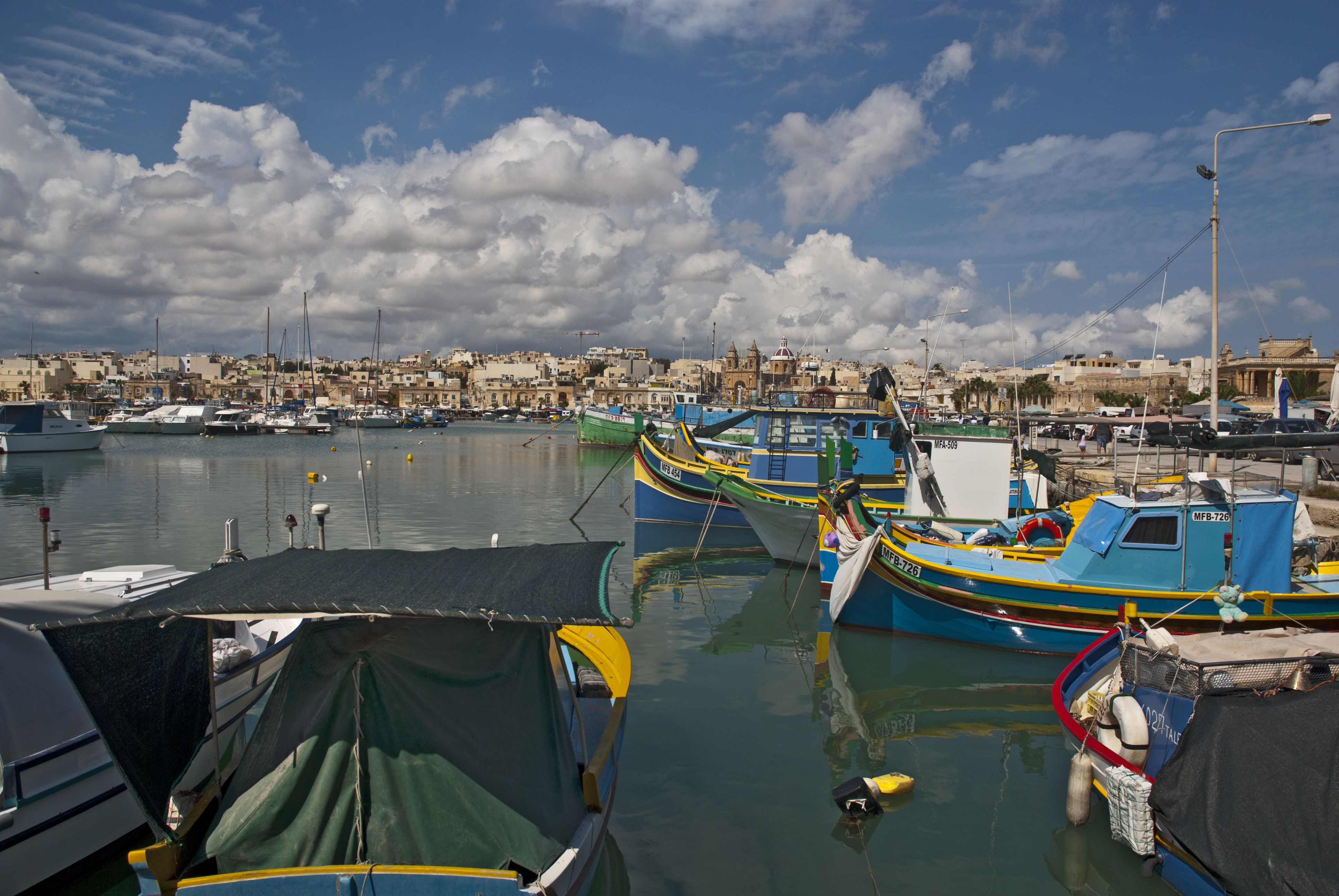 709544 Hintergrundbild herunterladen menschengemacht, marsaxlokk - Bildschirmschoner und Bilder kostenlos