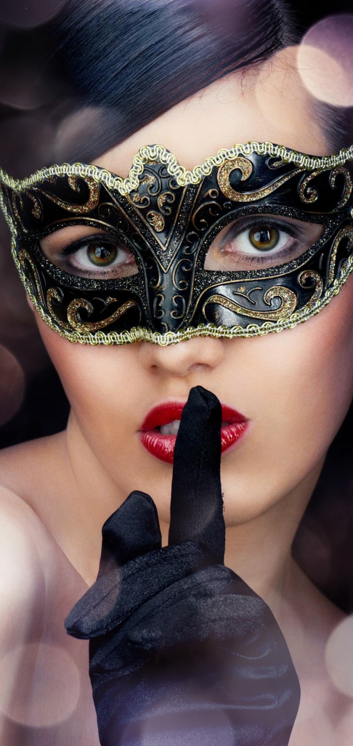 Download mobile wallpaper Mask, Face, Photography, Model, Masquerade for free.