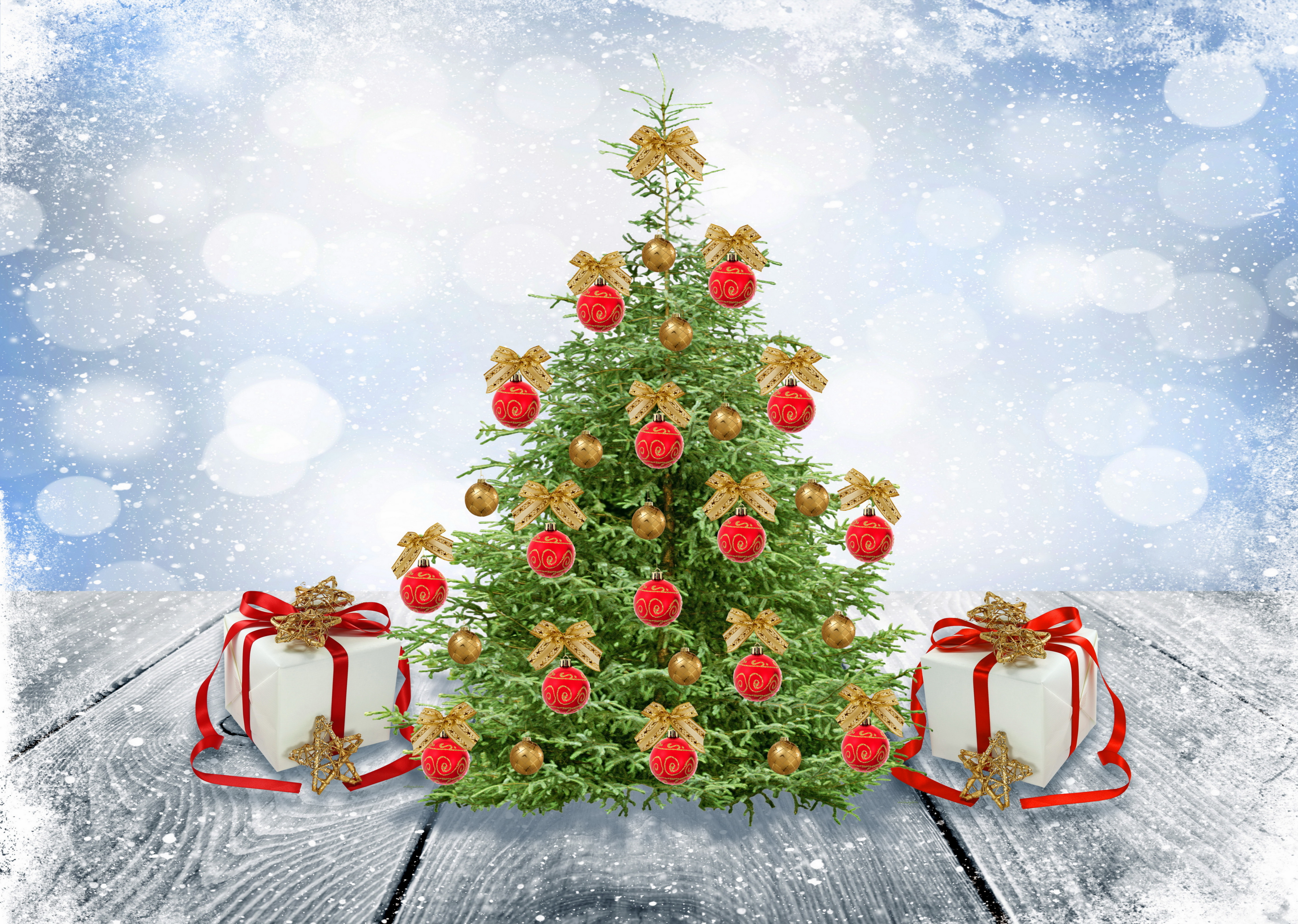 Free download wallpaper Christmas, Holiday, Gift, Christmas Tree, Christmas Ornaments on your PC desktop